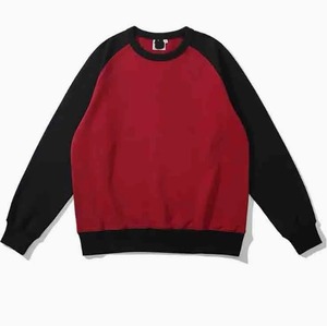 Premium Product RRI-MSS-24 Haute qualité coton Polyester français éponge manches raglan hommes sweat Street Wear respirant - Product Image 5