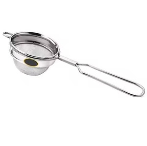 Steel <b>Tea</b> Drain Mesh Strainer Portable With Petal Handles Eco Friendly Spoons Flatware Type for <b>Tea</b> <b>Coffee</b> Powder - Product Image 4