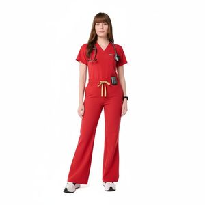 OEM Custom Nurse <b>Scrub</b> Suit Breathable Medical Uniform Comfortable Hospital Workwear <b>Scrub</b> <b>Sets</b> Wholesale Supplier - Product Image 3