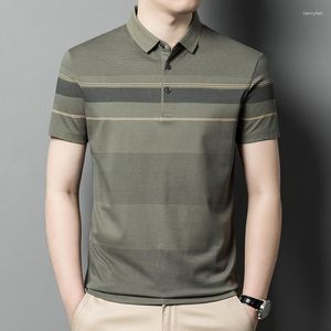 OEM hombres para Polo Camiseta 100% algodón tejido de punto de secado rápido transpirable manga corta Casual estampado Color sólido precio al por mayor-XL - Product Image 4