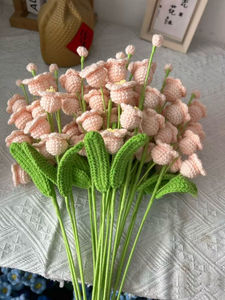 Ramo de Orquídeas Tejidas a Mano con Flores Tejidas, Precio al por Mayor, Navidad, Graduación, Halloween, Asa Tejida Elegante - Product Image 6
