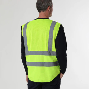 Logotipo personalizable Construcción al aire libre Chaleco DE SEGURIDAD Chaqueta Ropa reflectante de alta visión con malla de alta visibilidad Equipo de seguridad personal - Product Image 4