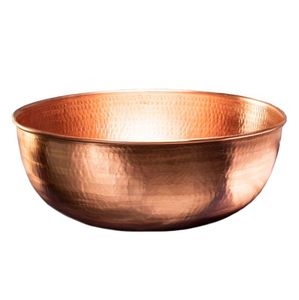 Cuenco de cobre puro de forma redonda hecho a mano de la mejor calidad 100% para cocina y vajilla de Indian Supply - Product Image 2