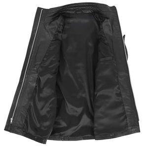 Veste d'hiver décontractée pour homme de haute qualité, respirante, à fermeture éclair, en cuir véritable 100% pour homme, qualité supérieure, disponible en ligne - Product Image 2