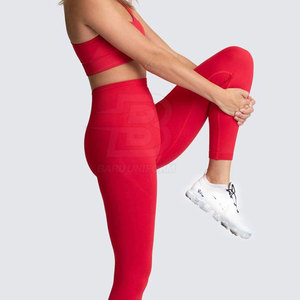 Leggings soutien-gorge avec vente en gros Yoga ensemble femmes grande taille 2 pièces vêtements de sport à la mode Fitness Gym entraînement porter haut bout à bout - Product Image 4