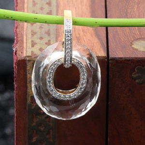 Cristal avec Zircon Bijoux pendentifs à la mode à la mode avec placage à l'or jaune Tendances chaudes - Product Image 2