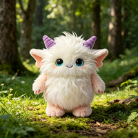 Peluche Monstre Fantastique en Gros, Jouet Doux et Moelleux, Poupée en Peluche Blanche pour Enfants, Cadeau Personnalisé