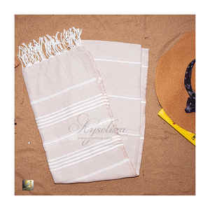 Toallas de algodón Peshtemal turcas reutilizables de secado rápido ligeras ecológicas Patrón de rayas-Toallas de viaje de playa-Suministro de fábrica - Product Image 5