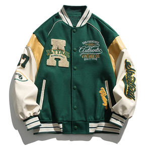 Veste tendance personnalisée pour hommes style Hong Manteau d'étudiant en PU Shuai en toile de qualité supérieure avec col montant - Product Image 3