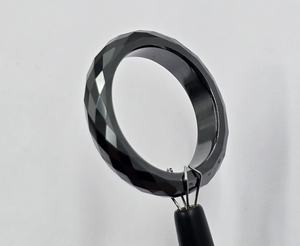 Black Moissanite <b>Diamond</b> Band Ring Wedding <b>Jewelry</b> - Product Image 2