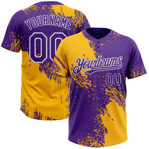 Chemise de baseball personnalisée à deux boutons Vêtements de baseball et de softball Maillot de baseball confortable pour femmes - Product Image 3