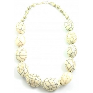 Collier Zooying fait main en perles de résine en forme de grosse nuage, style bohème, perles rondes, bijoux pour femmes - Product Image 3