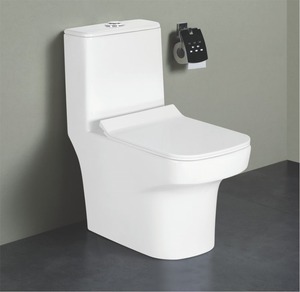 Nam mỹ hiện đại nhà vệ sinh giá rẻ thiết bị vệ sinh gốm phương Tây commode siphonic S-trap một mảnh nhà vệ sinh - Product Image 6