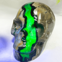 Crânes en Cristal Naturel de Guérison en Gros : Obsidienne Noire, Quartz Clair, Améthyste – Sculptés à la Main pour la Décoration d'Halloween