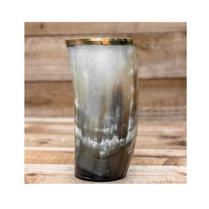 ฮอร์นแก้วมักสไตล์ไวกิ้งทำด้วยมือแก้วเบียร์ยุคกลางแบบชนบทแก้วมิวส์วินเทจทำด้วยมือไม่เหมือนใคร - Product Image 1