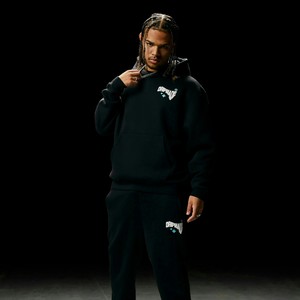 เสื้อฮู้ดซิปใส่ได้ทั้งชายและหญิงเสื้อสเวตเตอร์ฝรั่งเศสผ้าเกล็ดปลามีฮู้ดลายลิงซักได้แบบปล่อยชายเสื้อ - Product Image 3