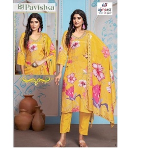 Ensemble Kurti Traditionnel de Créateur pour Femme – Robe Ethnique Élégante Imprimée Numérique, Infroissable, Extensible, Séchage Rapide, Toutes Saisons, Idéal Bureau - Product Image 1