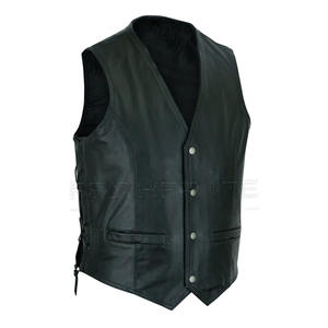 Vêtements décontractés Gilet en cuir pour hommes à prix raisonnable Gilet en cuir pour hommes, respirant et chaud pour l'hiver En stock - Product Image 2