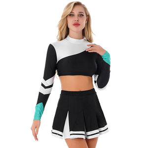 Conjuntos de Uniformes de Animadoras Personalizados con Estampado para Niñas |   Logotipo Personalizado |   Uso en equipos y clubes |   Precio de Fabricante OEM - Product Image 3