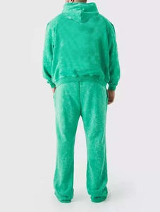 2026 Custom High Quality Cotton Acid <b>Washed</b> Oversized Track Suit Vintage Men Ruining Acid <b>Wash</b> Suit For Men - Product Image 2