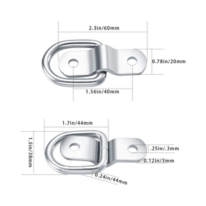 D-Ring thiết bị đầu cuối tải bindings Neo d-bug Nhẫn, Nhiệm Vụ nặng nề tải móc cho hàng hóa đảm bảo trong Trailer, xe tải, thuyền ô tô, kayak - Product Image 2