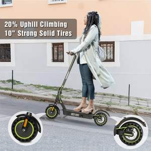 Patinete Eléctrico, Motor de 1000W de Potencia Máxima, 36V/15.6Ah, Velocidad Máxima de 19 Mph y Alcance de 28 Millas, Llantas de 10 Pulgadas, Suspensión Delantera y Trasera Doble, Plegable - Product Image 5