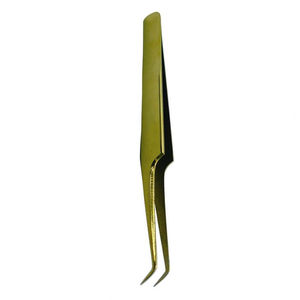 Pince à cils professionnelle en acier inoxydable anti-magnétique 10mm pointe pointue outils d'artistes de cils durables pour faux cils - Product Image 6