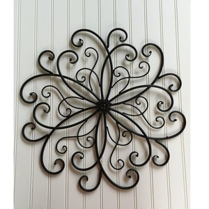 Fondo de sofá para sala de estar, Panel de marco de Metal de hierro negro, arte de pared de Metal para decoraciones de sala de estar para el hogar - Product Image 1