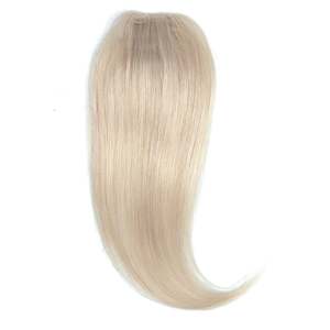 <b>Clip</b> <b>in</b> Remy Human Hair <b>Bangs</b> Layers Volumizer 12 Inch Ash Blonde #18A - Product Image 2