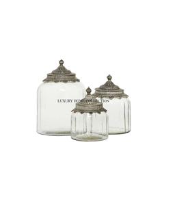 Grandes boîtes de rangement et pots de cuisine en métal attrayants avec des motifs décoratifs pour organiser des marchandises sèches améliorant la décoration de la cuisine - Product Image 4