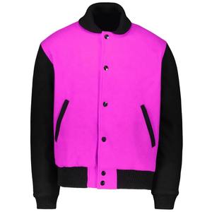 Venta caliente chaqueta de béisbol bordada de estilo Retro para hombres Stand Collar High Street Plus Oversized Limited Varsity Jersey Jacket - Product Image 5