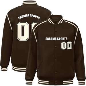 Chaqueta Universitaria de Invierno Personalizada OEM 100% Lana para Hombre, Estilo Vintage con Cuello Alto y Logotipo Bordado - Product Image 1