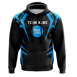 Nuevo estilo de impresión de logotipo personalizado hombres deportes sudaderas con capucha personalizadas hombres transpirable algodón mezclado sudaderas con capucha bordada en blanco algodón Sudadera con capucha - Product Image 2