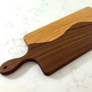 เขียงไม้อะคาเซียธรรมชาติเป็นมิตรกับสิ่งแวดล้อมพร้อมดีไซน์ทันสมัยสำหรับใช้ในครัวนำเข้าจากอินเดีย - Product Image 1