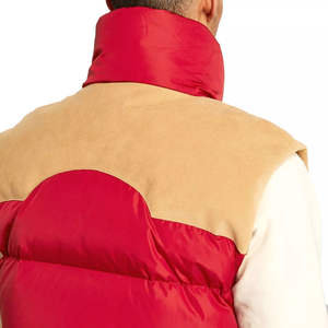 Chaleco acolchado de pana cómodo para hombre al por mayor, ropa exterior de invierno personalizada, decoración con botones, estilo informal transpirable, precio barato - Product Image 5