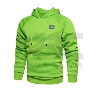 Sweat à capuche ajusté d'hiver pour hommes de grande taille Nouveaux vêtements tendance avec étiquette personnalisée Teints chauds et unis - Product Image 2
