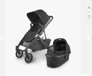 NOUVELLE ARRIVÉE Poussette convertible V2 avec cadre en bois, design pliable, système simple à double, nacelle, siège pour tout-petit, protection contre les insectes et la pluie - Product Image 2