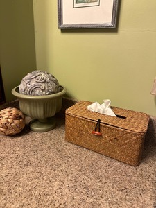 Boîte à mouchoirs en herbe de mer, rectangulaire, tissée à la main, boîte de rangement écologique, décoration naturelle pour la maison et la maison, vente en gros du Vietnam - Product Image 6