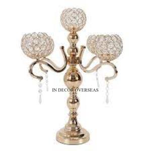 Juego de 3 candelabros de aluminio fundido de diseño diferente único para bodas y fiestas de Villa, centro de mesa, suministros de decoración - Product Image 4