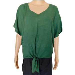 Tops de rayón de verano de alta calidad para mujer, logotipo personalizado, informal, Vintage, teñido sólido, Occidental, femenino, a cuadros, estampado Floral, Invierno - Product Image 1