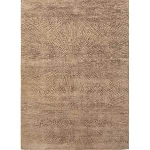 Uvenuti Abstract Pattern Beige & <b>Brown</b> Hand Knotted <b>Wool</b> & Bamboo Silk Rug for Home LRB-5005 - Product Image 1