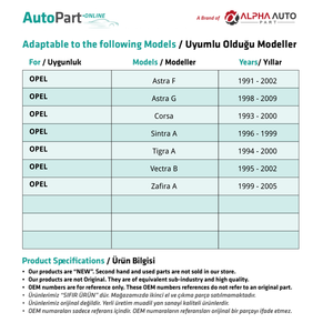 ปุ่มเปลี่ยนเกียร์สำหรับ G-F Opel Astra, Corsa, sintra A - Product Image 2