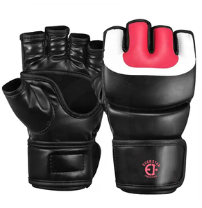 Gants MMA personnalisés OEM Gants de boxe d'entraînement en cuir pour salle de sport du fabricant pakistanais - Product Image 4