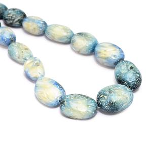 ลูกปัดหินนักอารี14x16mm-20x25mm นเรียบลูกปัดอัญมณีสังเคราะห์สีฟ้าธารน้ำแข็งธรรมชาติที่หายากมากสำหรับเครื่องประดับ - Product Image 6