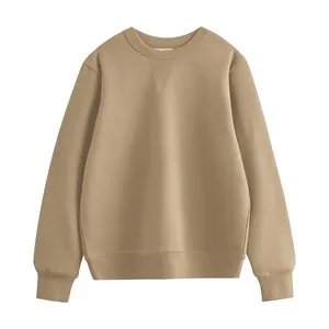 Sweat-shirt en molleton à demi-zip en coton pour homme, design brodé, couleur et taille personnalisées, écologique, respirant, vêtements d'automne - Product Image 5