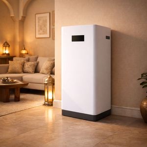 Batterie de stockage d'énergie domestique LiFePO4 51,2 V 5 kWh 10 kWh 15 kWh, montage mural, écran LCD intégré, BMS CAN RS485, OEM, étiquette privée - Product Image 1