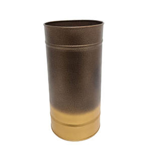 Modern Luxury Design <b>Set</b> of 3 Iron Flower Vase Gold & Brown <b>Colour</b> Elegant Decorative Flower Pot for Table Top Home Decoration - Product Image 2