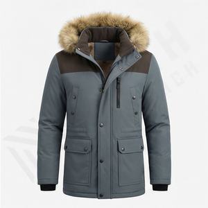 <b>Top</b> Design Hot Quality Professional Premium Canvas Winter Parka Jackets Service Men Breathable Thermal Insulated Windproof <b>Coats</b> - Product Image 1