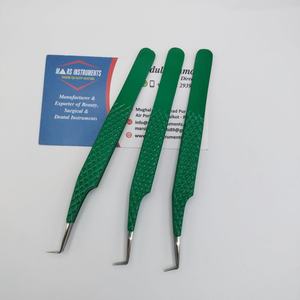 Pince à épiler professionnelle en acier inoxydable de haute qualité à 90 degrés Extensions de cils Outil pointu à pointe en fibre durable - Product Image 6