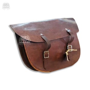 Bolsa de sillín de piel inglesa con tamaño de logotipo personalizado al por mayor, herramientas de tallado a mano de piel auténtica en negro, marrón y tostado - Product Image 6